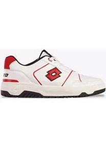 Sneaker Lotto, Herren, Gr. 45, rot (wei&szlig;, rot), Synthetik, Schuhe Sneaker