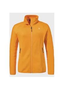 Sch&ouml;ffel Fleecejacke SCH&Ouml;FFEL "Fleece Jk Style Cascata WMS", Damen, Gr. 44, orange (5405, orange), Oberstoff: 94% Polyester, 6% Elasthan, regular fit, hoch geschlossener Ausschnitt, Jacken Fleecejacke