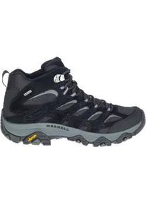 Wanderschuh Merrell "MOAB 3 MID GORE-TEX", Herren, Gr. 47, schwarz (schwarz, grau), Leder, Textil, Schuhe Wanderschuh, wasserdicht