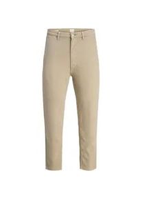 Jack & Jones Chinohose JACK & JONES "JPRCCMARCO JJFRANK CHINO PANT NOOS", Herren, Gr. 30, L&auml;nge 32, grau (plaza taupe), Web, Obermaterial: 92% Baumwolle, 6% Polyester, 2% Elasthan, unifarben, slim fit kn&ouml;chellang, Hosen Chinohose