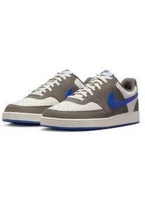 Sneaker Nike SPORTSWEAR "Nike COURT VISION LO P NB", Herren, Gr. 42, sail, hyper royal, cave stone, Synthetik, Schuhe Sneaker, inspiriert vom Design des Nike Air Force