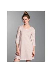 Nachthemd TRIGEMA "TRIGEMA Nachthemd mit Allover-Retro-Print", Damen, Gr. S, US-Gr&ouml;&szlig;en, lilie, Single Jersey, 100% Baumwolle, Kleider Nachthemd