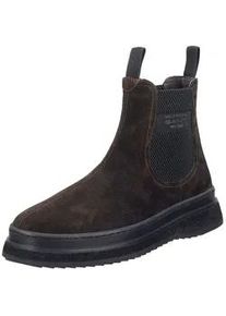 Stiefelette Gant "Gant Stiefelette Veloursleder/Textil", Herren, Gr. 45, braun (espresso), Textil, Veloursleder, Schuhe Stiefelette