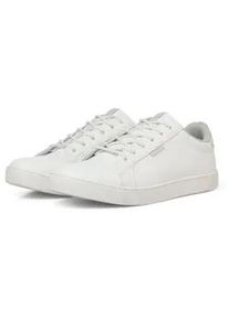 Jack & Jones Sneaker JACK & JONES "JFWTRENT", Herren, Gr. 40, wei&szlig;, Lederimitat, Schuhe Sneaker, mit Schn&uuml;rung