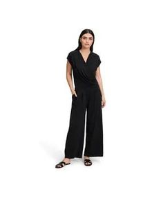 Overall Vera Mont "Damen in 7/8 L&auml;nge", Damen, Gr. 34, Normalgr&ouml;&szlig;en, schwarz, Obermaterial: 95% Polyester, 5% Elasthan, figurumspielend, V-Ausschnitt, Overalls Overall, Muster