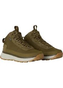 Winterstiefel The North Face "M BERGEN MID WP", Herren, Gr. 45, beige (sycamore, soapstone), Leder, Schuhe Winterstiefel, Winterschuhe, Winterboots, Snowboots, wasserdicht