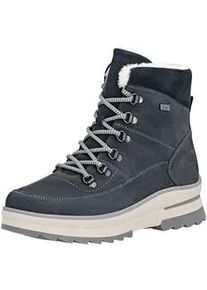 Schn&uuml;rstiefelette Remonte "Remonte Stiefelette Leder", Damen, Gr. 38, pazifik, Leder, Schuhe Schn&uuml;rstiefelette