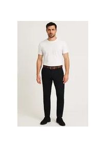 Jack & Jones Chinohose JACK & JONES "JPSTMARCO FRANCO CHINO W BELT", Herren, Gr. 29, L&auml;nge 32, schwarz, Web, Obermaterial: 98% Baumwolle, 2% Elasthan, unifarben, slim fit kn&ouml;chellang, Hosen Chinohose