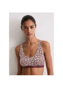 Marc O'Polo Bustier MARC O'POLO "Essentials", Damen, Gr. L, N-Gr, rot (kirschrot), Jersey, Obermaterial: 95% Baumwolle, 5% Elasthan, BHs Bustier, tiefer Rundhalsausschnitt, elastisches Unterbrustband