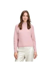 BETTY & CO Strickpullover BETTY & CO "Damen mit hohem Kragen", Damen, Gr. 34, rosa (rose melange), Strick, Obermaterial: 44% Polyacryl, 31% Polyamid, 20% Polyester, 5% Elasthan, l&auml;ssig geschnitten normal, Pullover Strickpullover, Kragen