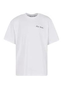 T-Shirt Karl Kani "Karl Kani Kani Music Print T-Shirt", Damen, Gr. S, wei&szlig;, 100% Baumwolle, bedruckt, normal, Rundhals, Shirts T-Shirt