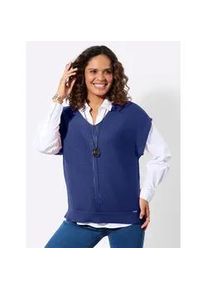 Pullunder Casual Looks "Pullunder", Damen, Gr. 54, royalblau, 100% Baumwolle, unifarben, Pullover Pullunder