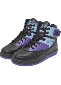 Trainingsschuh Ewing "Ewing Rebound by Ewing 33 HI Strap", Damen, Gr. 42.5, schwarz, turquoise, lila, Leder, Schuhe