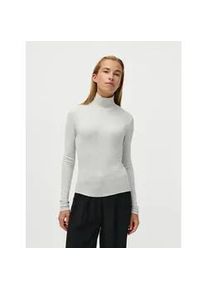 Rollkragenshirt LEGER "Thamara, LeGer by Lena Gercke", Damen, Gr. 44, grau (light grau melange), Jersey, Obermaterial: 95% Viskose, 5% Elasthan, Shirts, slim fit, basic