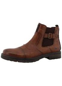 Winterboots Mustang SHOES "Midor", Herren, Gr. 44, braun, Lederimitat, Textil, Schuhe Winterboots, Business Stiefel, Boots mit Warmfutter