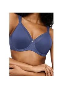 Minimizer-BH Triumph "True Shape Sensation", Damen, Gr. 70, Cup D, vintage denim, Jersey, Obermaterial: 72% Polyamid, 28% Elasthan, BHs Minimizer-BH, verkleinert die Brust optisch um eine Cup-Gr&ouml;&szlig;e