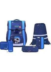 Schulranzen McNeill "Bravo, inkl. Etui, Turnbeutel", Kinder, Gr. B/H/T: 30cm x 40cm x 22cm, space, Polyester, Rucks&auml;cke