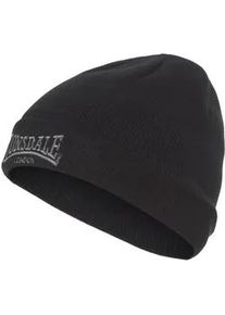 Beanie Lonsdale "HAT DUNDEE", Herren, schwarz, Kunstfaser, unifarben, M&uuml;tzen Beanie, Innen mit w&auml;rmendem Fleece gef&uuml;ttert