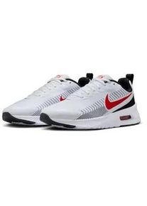 Sneaker Nike SPORTSWEAR "Nike AIR MAX NUAXIS", Herren, Gr. 43, wei&szlig;, university rot, schwarz, wei&szlig;, Schuhe Sneaker