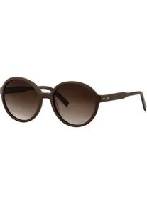 Marc O'Polo Sonnenbrille MARC O'POLO "506206", Damen, chocolate matt, matt, Sonnenbrillen Sonnenbrille, Form rund, Verlaufst&ouml;nung, adc uv 400