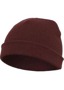 Beanie Flexfit "Flexfit Unisex Heavyweight Beanie", Damen, Gr. onesize, maroon, Kunstfaser, M&uuml;tzen Beanie