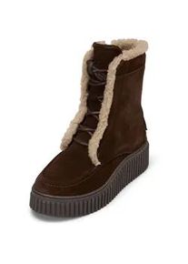 Marc O'Polo Stiefelette MARC O'POLO "mit Innenzipper", Damen, Gr. 40, schwarz earth, Obermaterial: 100% Leder (Rind), unifarben, Schuhe Stiefelette