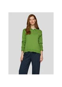 Strickpullover Rabe "Pullover", Damen, Gr. 36, gr&uuml;n, 46%Modal, 40%Polyacryl, 14%Polyamid, unifarben, gerader Abschluss, Pullover Strickpullover