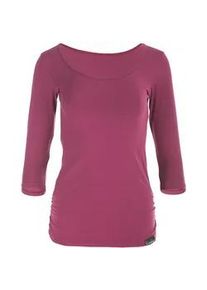 3/4-Arm-Shirt WINSHAPE "WS4", Damen, Gr. XS, lila (berry love), 90% Baumwolle, 10% Elasthan, Rundhals, Shirts 3/4-Arm-Shirt