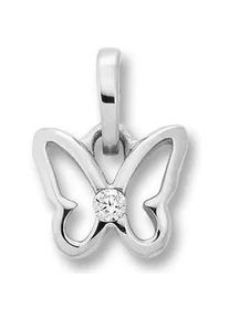 Kettenanh&auml;nger ONE ELEMENT "Zirkonia Schmetterling Anh&auml;nger aus 925 Silber", silber, Schmuckanh&auml;nger, M&auml;dchen, Silber 925 (Sterlingsilber), Kettenanh&auml;nger, Ausdruck von Individualit&auml;t &ndash; dezent, bedeutungsvoll, nah am Herzen