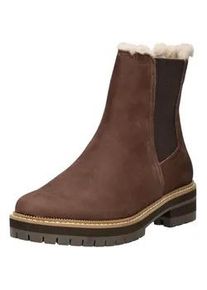 Toms Shoes Stiefelette TOMS "TOMS Stiefelette Leder/Textil", Damen, Gr. 38, dunkelbraun, Leder, Textil, Schuhe Stiefelette