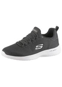 Slip-On Sneaker Skechers "DYNAMIGHT", Herren, Gr. 44, grau, Textil, Schuhe, Slipper, Sneaker mit Memory Foam