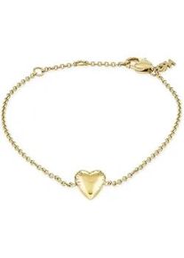 Armband Copenhagen Studios "Schmuck Geschenk Edelstahl Armkette Balloon Hearts", gelbgoldfarben, Armb&auml;nder, Damen, 20cm, Edelstahl, Armband
