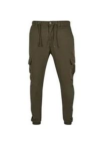 Cargohose Urban Classics "Urban Classics Herren Cargo Jogging Pants", Herren, Gr. XL, US-Gr&ouml;&szlig;en, olive, 100% Baumwolle, unifarben, normal, Hosen Cargohose