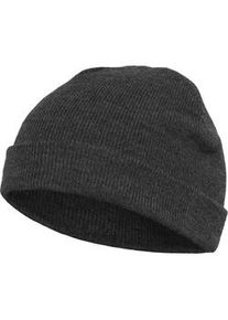 Beanie Flexfit "Flexfit Unisex Heavyweight Beanie", Damen, Gr. onesize, charcoal, Kunstfaser, M&uuml;tzen Beanie