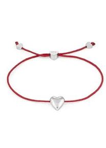 Armband Copenhagen Studios "Schmuck Geschenk Edelstahl Armkette Balloon Hearts", gelbgoldfarben, rot, Armb&auml;nder, Damen, 24cm, Edelstahl Nylon, Edelstahl, Nylon, Armband