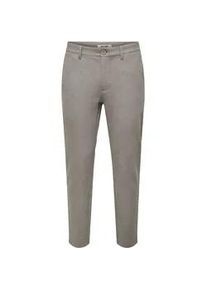Only & Sons Chinohose ONLY & SONS "ONSMARK SLIM BRUSHED PIQUE 0353 PANTS", Herren, Gr. 30, L&auml;nge 32, gr&uuml;n (falcon), Web, Obermaterial: 64% Polyester, 33% Viskose, 3% Elasthan, unifarben, slim fit lang, Hosen Chinohose