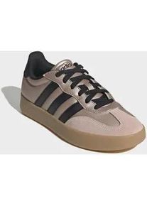 Sneaker Adidas SPORTSWEAR "BARREDA", Damen, Gr. 43, sandy pink metallic, core schwarz, gum 3, Leder, Synthetik, Schuhe Sneaker, inspiriert vom Design des Adidas handball spezial
