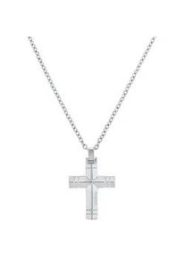 Kette mit Anh&auml;nger Amor "Scorpions by Amor, Kreuz-Anh&auml;nger", edelstahlfarben, Halsketten, Herren, Edelstahl, L: 55 B: 3,2mm, B:3,2mm