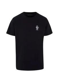 Mister Tee T-Shirt MISTERTEE "MisterTee Herren More Espresso Less Depresso Tee EMB", Damen, Gr. XXL, schwarz, 100% Baumwolle, bedruckt, normal, Racerback, Shirts T-Shirt