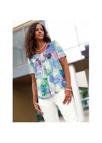 Rundhalsshirt Lady "Rundhals-Shirt", Damen, Gr. 42, eisblau, ros&eacute;, bedruckt, 95% Viskose, 5% Elasthan, gemustert, mehrfarbig, Rundhals, Shirts Rundhalsshirt