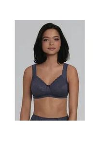 Entlastungs-BH Anita SINCE 1886 "Havanna", Damen, Gr. 105, Cup C, blau (shadow blau), Stoff, Obermaterial: 86% Polyamid, 14% Elasthan, unifarben, klassisch, BHs Entlastungs-BH, Komforttr&auml;ger, mit Spitze, Zierschleife, breite Tr&auml;ger, ohne B&uuml;gel