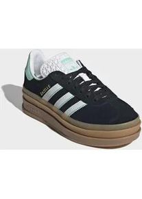 Plateausneaker Adidas ORIGINALS "GAZELLE BOLD", M&auml;dchen, Gr. 37, core schwarz, cloud wei&szlig;, gum 1, Leder, Synthetik, Schuhe Plateausneaker, f&uuml;r Kinder & Jugendliche