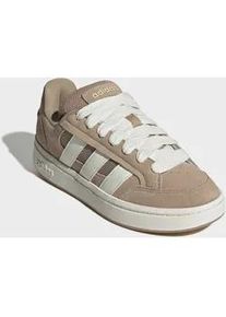 Sneaker Adidas SPORTSWEAR "GRAND COURT ALPHA", Damen, Gr. 37, warm sandstone, sanftes wei&szlig;, cardboard, Leder, Synthetik, Schuhe Sneaker, inspiriert vom Design des Adidas campus 00