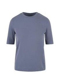 T-Shirt Urban Classics "Urban Classics Damen Ladies Classy Tee", Damen, Gr. XL, vintageblau, 100% Baumwolle, unifarben, oversize, Rundhals, Shirts T-Shirt