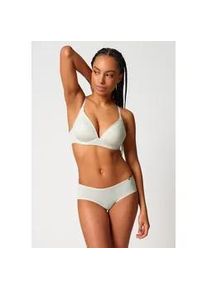 Triangel-BH Skiny "Natural Beauty", Damen, Gr. 75, Cup A, ivory, Obermaterial: 48% Modal, 47% Baumwolle, 5% Elasthan. Cups: 100% Polyester. Spitze: 85% Polyamid, 15% Elasthan, unifarben, normal, BHs Triangel-BH, b&uuml;gellos, bequem, elastisch, mit Spitze