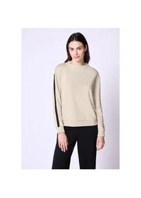 Langarmshirt STREET ONE STUDIO, Damen, Gr. 44, soft fawn beige, Stoff, 48% Viskose, 48% Polyester, 4% Elasthan, unifarben, normal normal, Rundhals, B&uuml;ndchen, Shirts Langarmshirt, mit Turtleneck