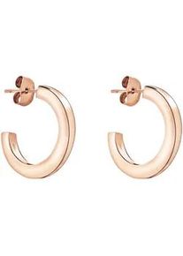 Paar Creolen Liebeskind Berlin "Schmuck Geschenk Edelstahl Ohrringe The Love Bond", rosa (ros&eacute;goldfarben), Ohrringe, Damen, Edelstahl