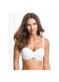 B&uuml;gel-BH bonprix "Tr&auml;gerloser BH mit B&uuml;gel", Damen, Gr. 85, Cup D, wei&szlig;, Obermaterial: 80% Polyamid, 20% Elasthan, BHs B&uuml;gel-BH, mit B&uuml;gel, leicht gepolsterte Cups, mit verstecktem Silikonband
