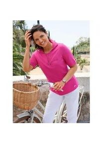 Poloshirt Casual Looks "Poloshirt", Damen, Gr. 48, fuchsia, 50% Baumwolle, 50% Modal, unifarben, Shirts