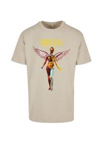 T-Shirt "Upscale by Mister Tee Herren In Utero Oversize Tee", Damen, Gr. S, wet sand, 100% Baumwolle, UPSCALE BY MISTER TEE, unifarben, oversize, Rundhals, Shirts T-Shirt